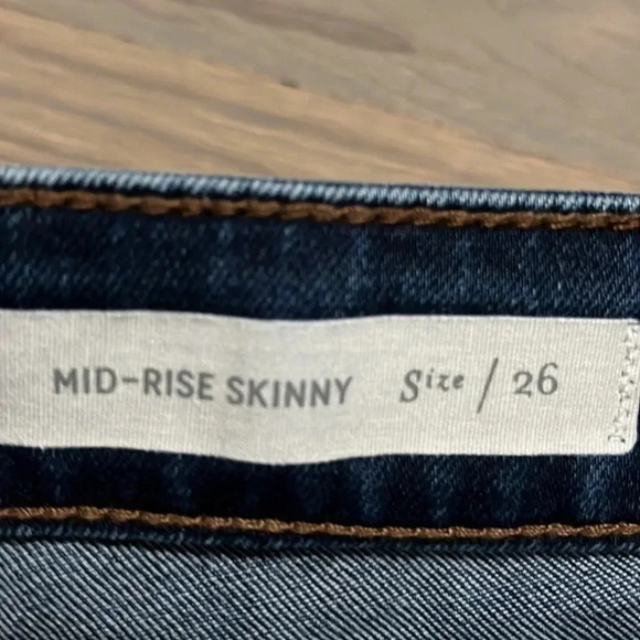 ANTHROPOLOGIE Pilcro and the Letterpress jeans. Mid-rise skinny. Size 26 - Picture 8 of 8